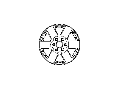 Nissan 40300-ZL06A Aluminum Wheel