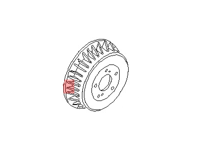 Nissan 43206-0B000 Drum-Brake, Rear