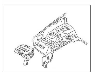 Nissan 64100-JA030 Hoodledge Assy-RH