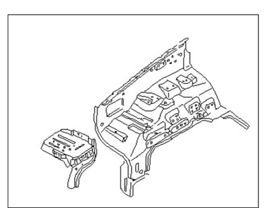 Nissan 64100-3S500 HOODLEDGE Assembly-R