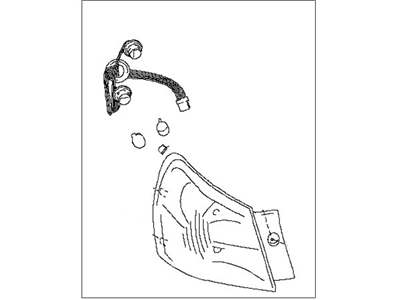 Nissan 26550-JM00A Lamp Assembly-Rear Combination, RH