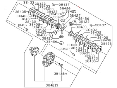 Nissan 38420-S9215 Differential Assy-Mechanical LSD