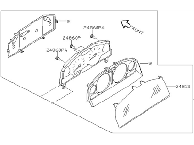 Nissan 24810-9Z463 Speedometer Instrument Cluster