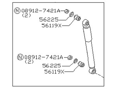 Nissan 56210-S4326 4WD Shock ABSORBER