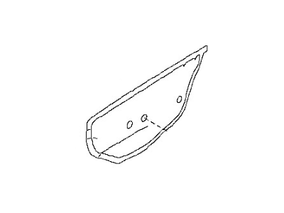 Nissan 80860-1PA1A Screen-Sealing, Front RH