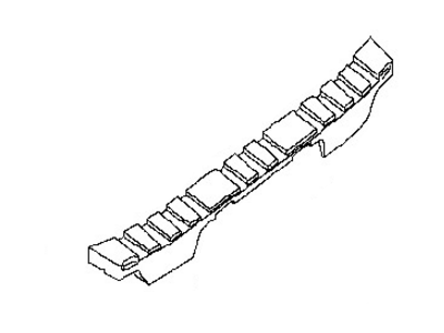 Nissan 85092-EA500 ABSORBER-Shock, Rear Bumper