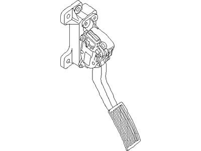 Nissan 18002-EA005 Lever Complete-Accelerator, W/DRUM