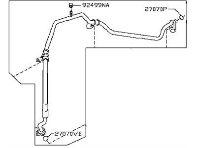 Nissan 92480-1HK0A Hose-Flexible, Low