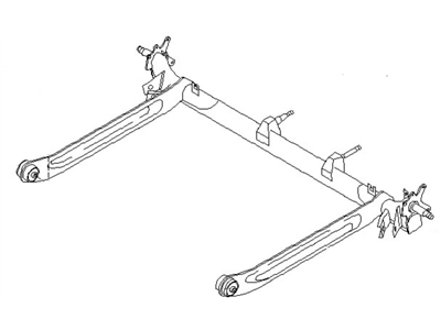 Nissan 55501-2Y000 Beam Complete-Rear Suspension