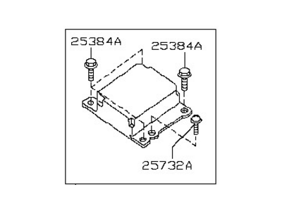 Nissan 98820-9BK9A Sensor-Side, Air Bag Center