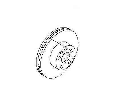 Infiniti 43206-CK000 Rotor-Disc Brake, Rear