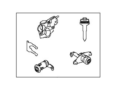 Nissan K9810-ET008 Key Set-Cylinder Lock