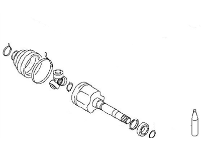 Infiniti C9741-4GB0A Dust Boot Kit-Repair, Inner