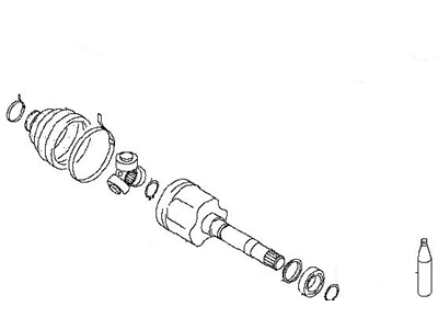 Infiniti 39741-CG026 Repair Kit-Dust B00T, Inner