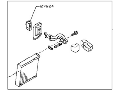 Nissan 27280-EL00A EVAPOLATOR Assembly-Front