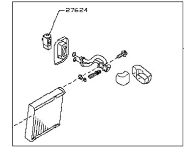 Nissan 27280-JM00A EVAPOLATOR Assembly-Front