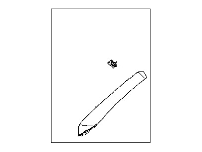 Nissan 76912-3NJ0B Garnish Assy-Front Pillar, LH