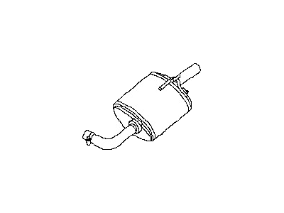 Nissan 20110-6CA0A Exhaust Muffler Assembly