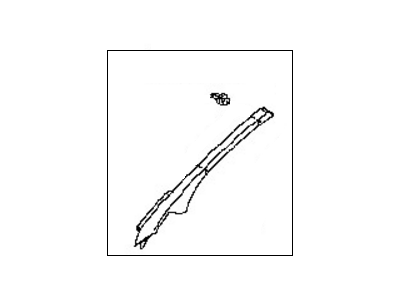 Nissan 76912-EL00A Garnish Assy-Front Pillar, LH