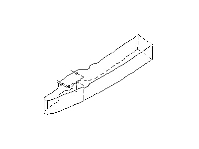 Nissan 85032-JA00A Reinforce-Inner Rear Bumper Center