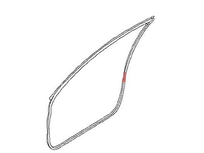 Nissan 80831-1FA0A WEATHERSTRIP Front Door LH