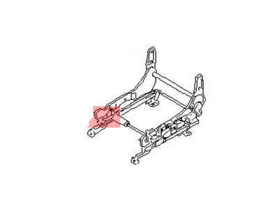 Nissan 87450-ZH00A ADJUSTER Assembly Front Seat, L