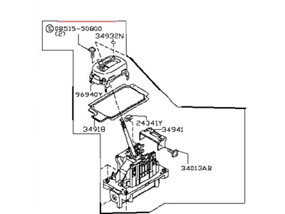 Nissan 34901-9EG6C Transmission Control Device Assembly