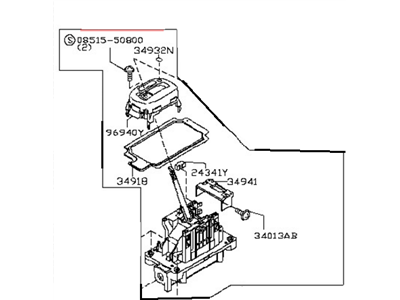 Nissan 34901-9EH5A Transmission Control Device Assembly