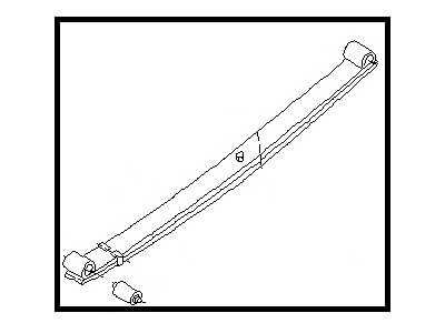 Nissan 55020-0B002 Spring Assy-Leaf, Rear