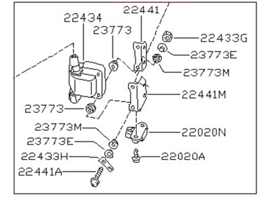 Nissan 22448-56E12 Ignition Coil Assembly