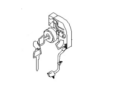 Nissan 80601-40U26 Cylinder Set-Door Lock, LH