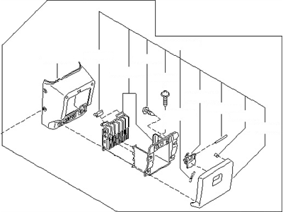 Nissan 96910-1B010 Console Box-Center