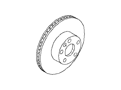 Nissan 43206-8H701 Rotor-Disc Brake, Rear