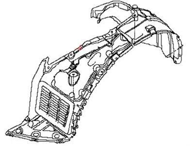 Nissan 63840-3JV0A Protector-Front Fender, RH