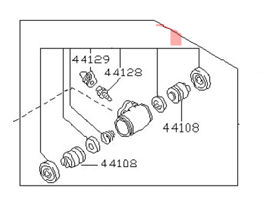 Nissan D4100-50C93 Kit Wheel Cylinder Rear