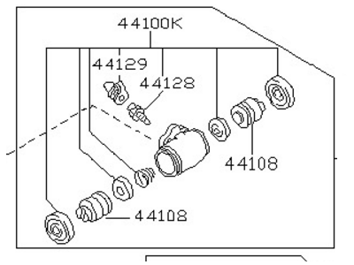 Nissan 44100-F4207 Cylinder Rear Wheel