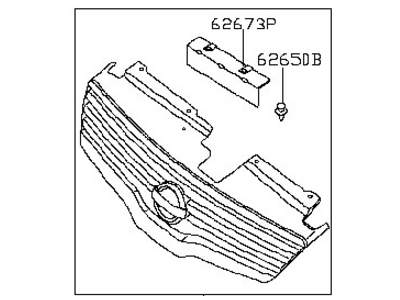 Nissan 62070-JA000 Moulding-Front Bumper