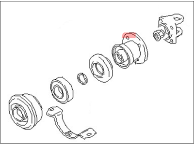 Nissan 37521-33P28 Bearing Kit Center