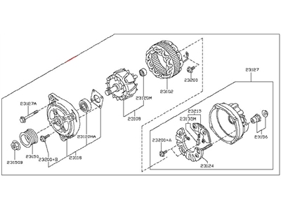 Nissan 23100-JF01A ALTERNATOR