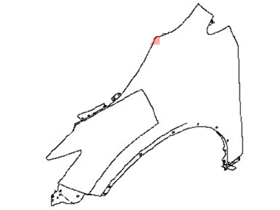Nissan 63100-5AA0A Fender-Front, RH