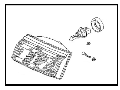 Nissan 26064-69A00 Headlamp Unit