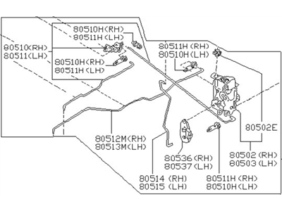 Nissan 80501-40F05 Front Left (Driver-Side) Door Lock Actuator