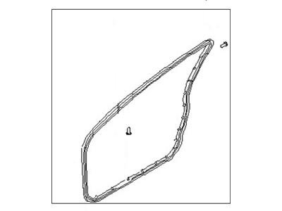 Nissan 80831-40U01 WEATHERSTRIP Front Door LH