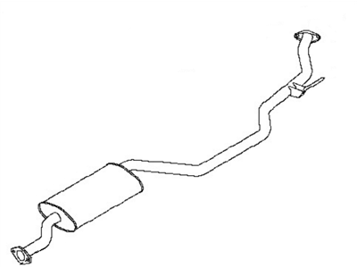 Nissan 20300-CA001 Exhaust, Sub Muffler Assembly