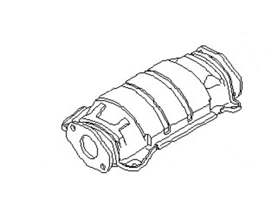 Nissan 20802-38E25 Three Way Catalytic Converter With Shelter