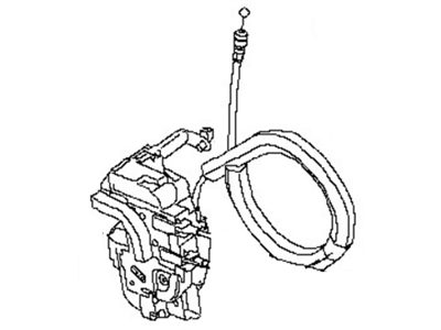 Nissan 80500-EL01A Front Right (Passenger-Side) Door Lock Actuator