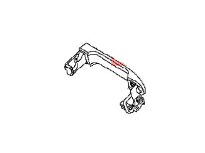 Nissan 80641-EL05B Outside Handle Grip, Driver Side