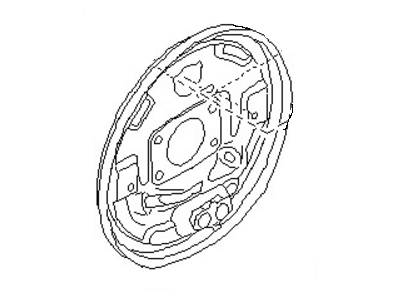 Nissan 44030-04A02 Plate Bk Rear L