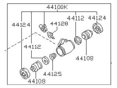 Nissan 44100-D0110 Wheel Cylinder -Kl