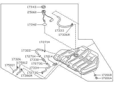Nissan 17202-D1603 Fuel Tank